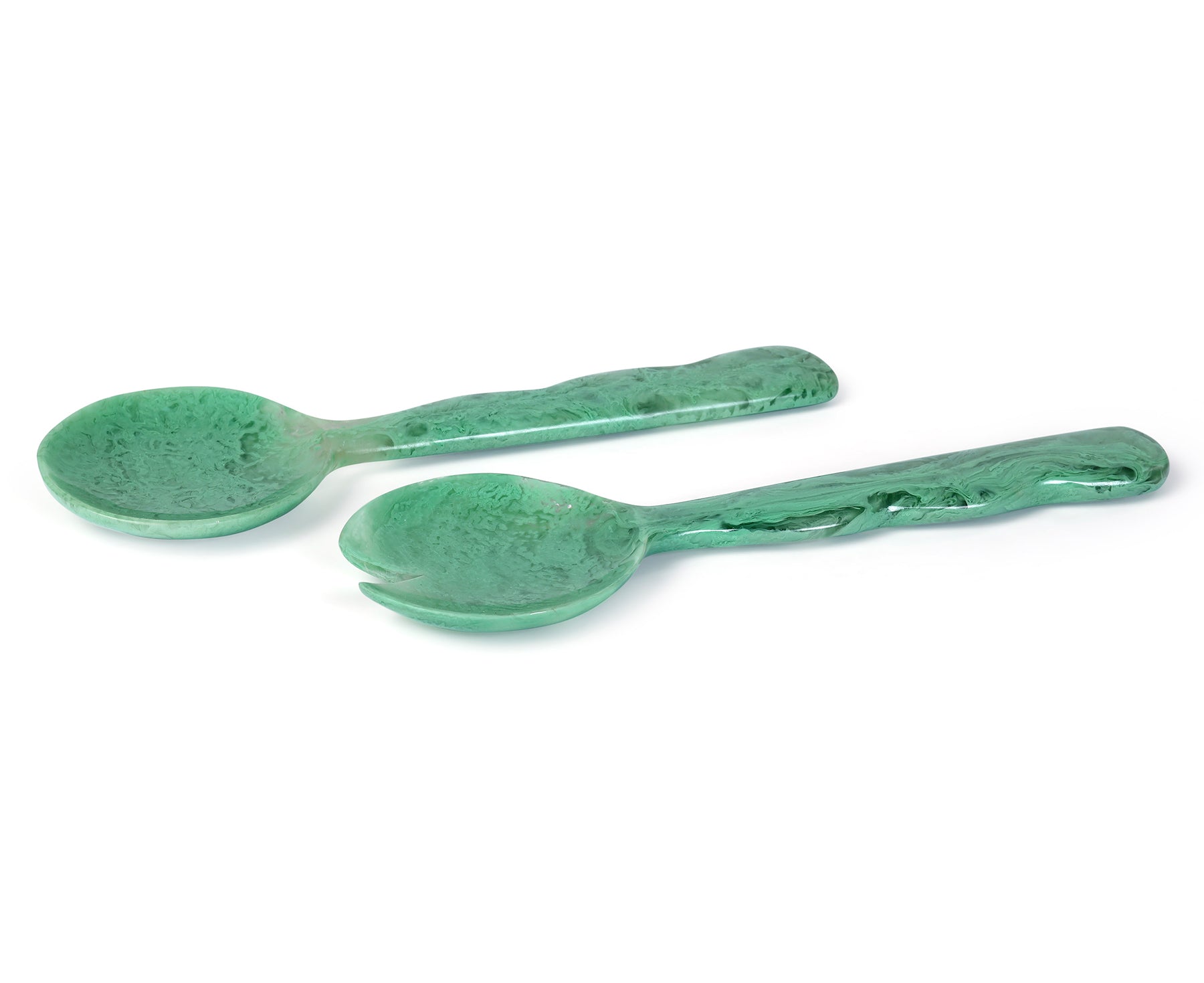 Resin Salad Servers in Green by Casa Amarosa