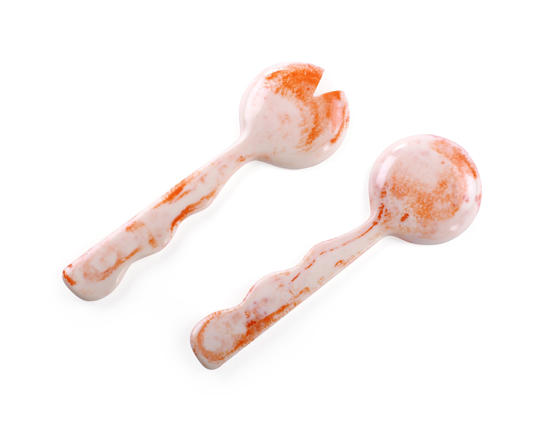 Resin Salad Servers in Pink by Casa Amarosa