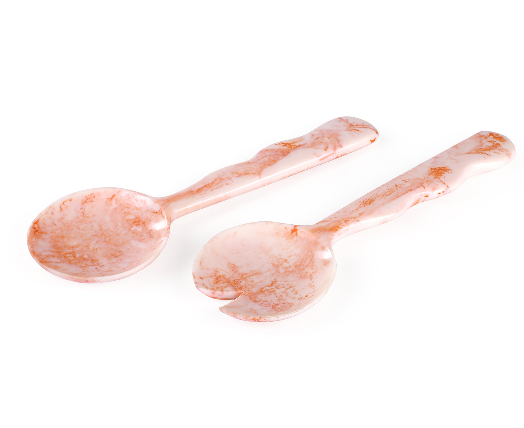 Resin Salad Servers in Pink by Casa Amarosa