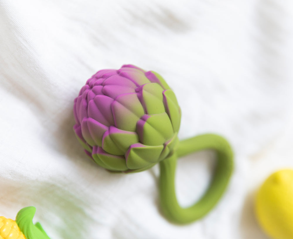 Artichoke Chewable Rattle by Oli & Carol