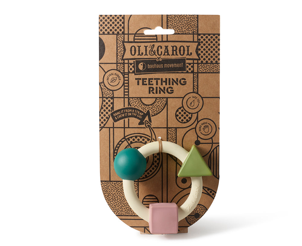 Bauhaus Chewable Toy in Pastel Colors by Oli & Carol