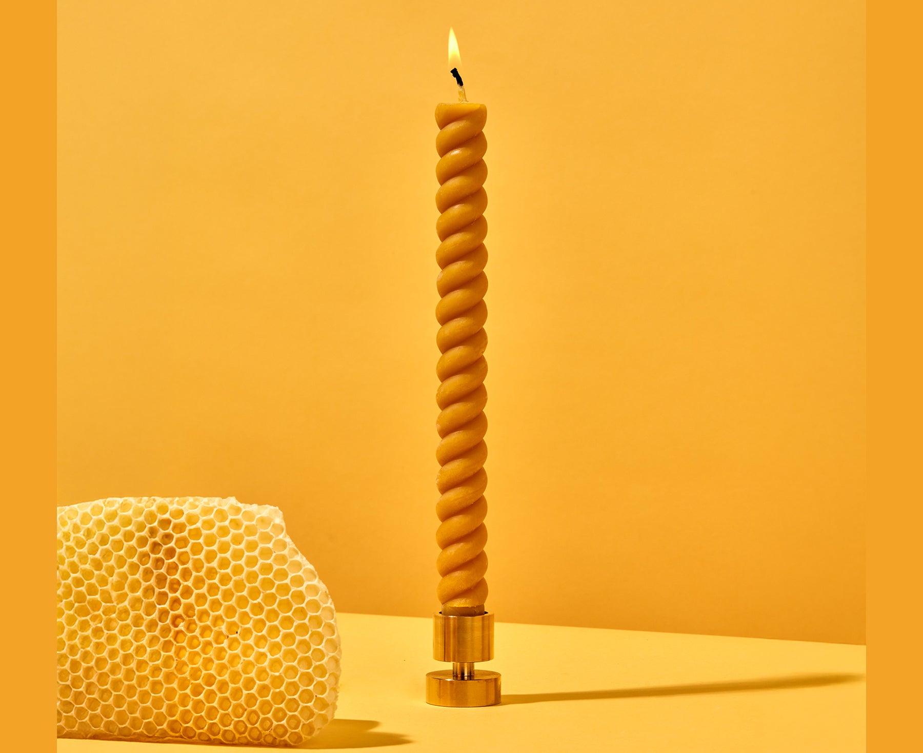 Spiral Beeswax Candles by 54 Celcius