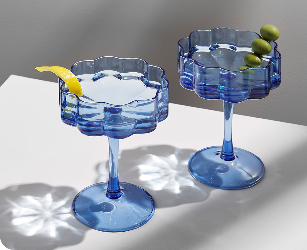 Wave Coupe Set in Blue by Fazeek