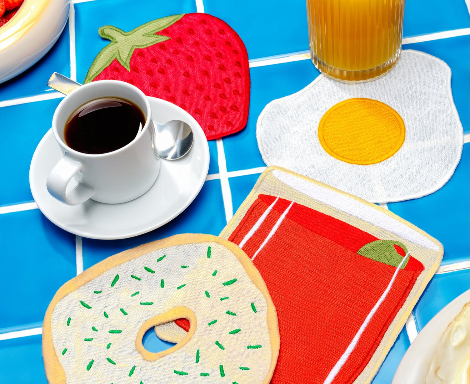 Cocktail Napkin Set - Brunch - by Piecework