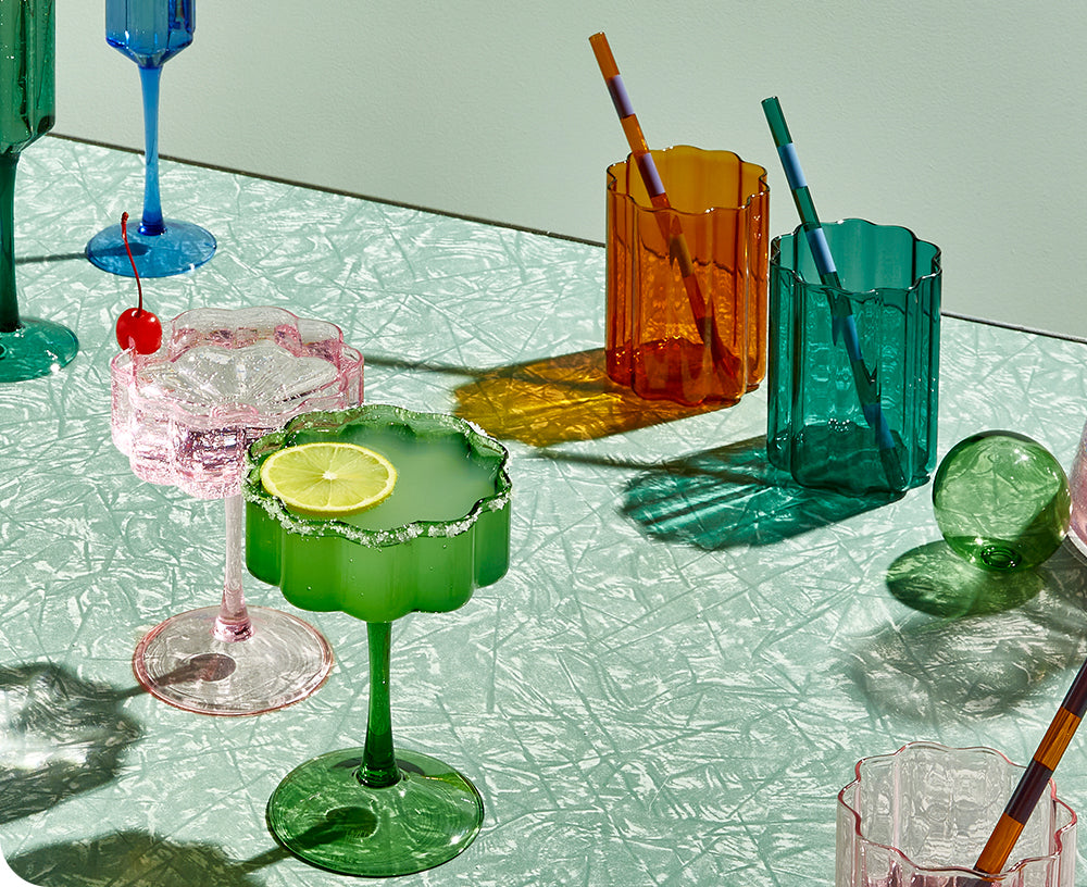 Wave Coupe Set in Pink by Fazeek