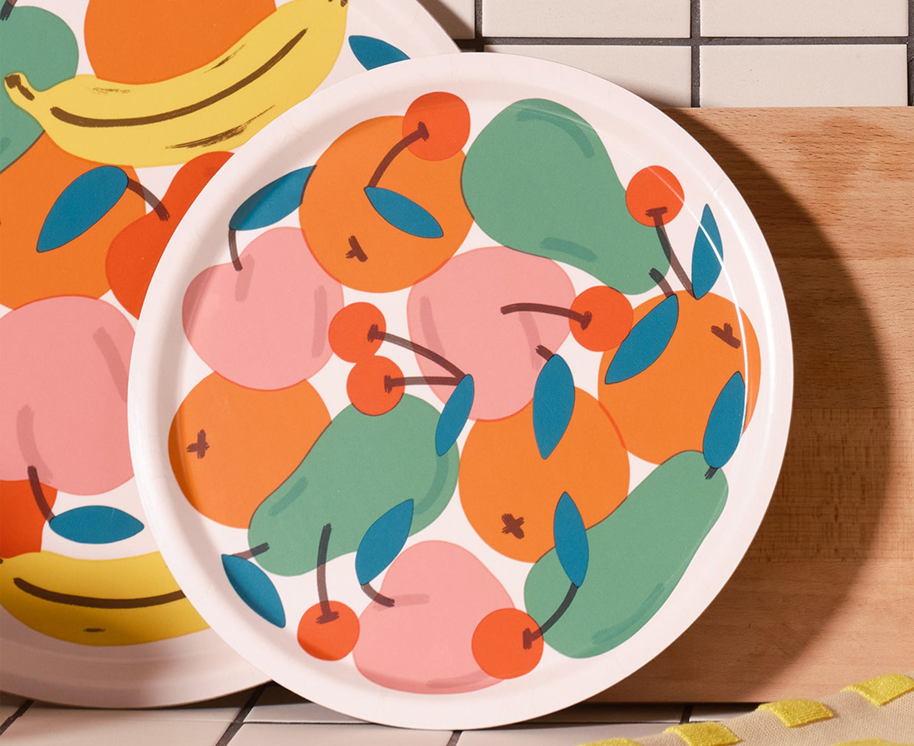 Fruit Small Round Tray by Wrap