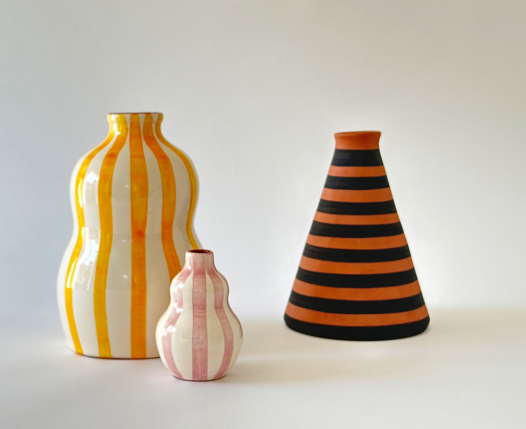 Large Gourd Vase in Yellow by Casa Cubista