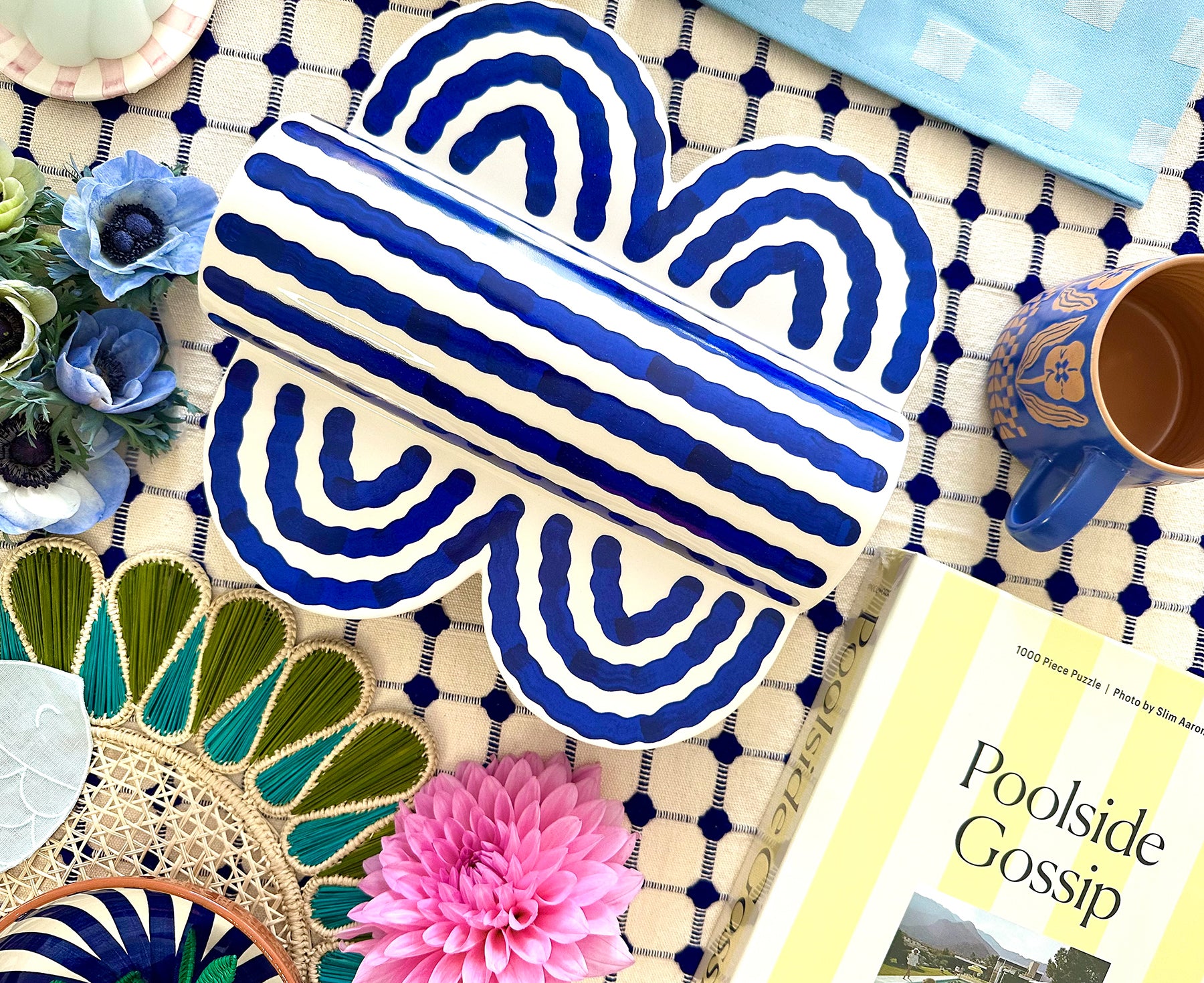 Butterfly Vase - Large Blue - by Wrap