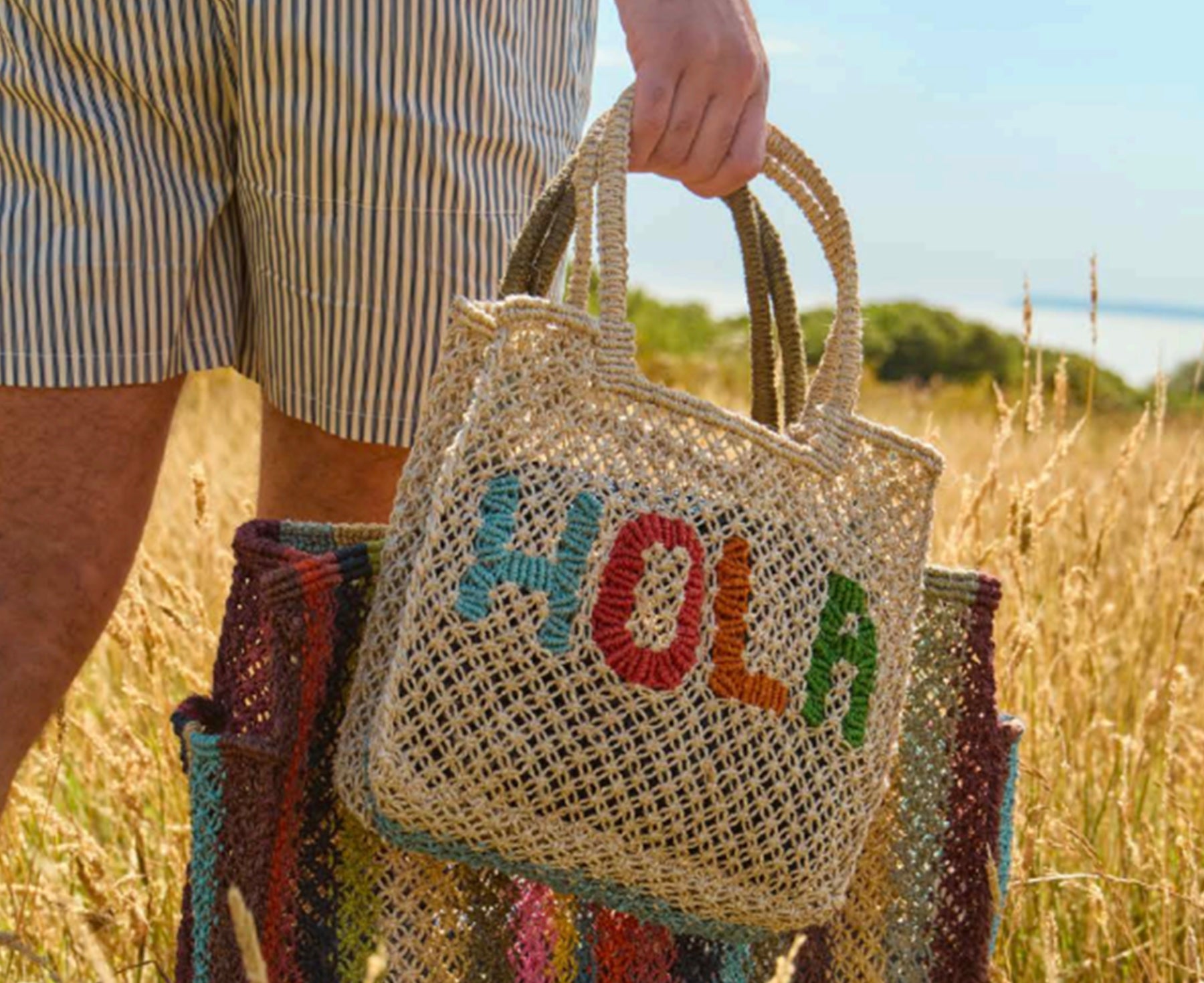 Jute Word Bag - Hola Multi - by The Jacksons