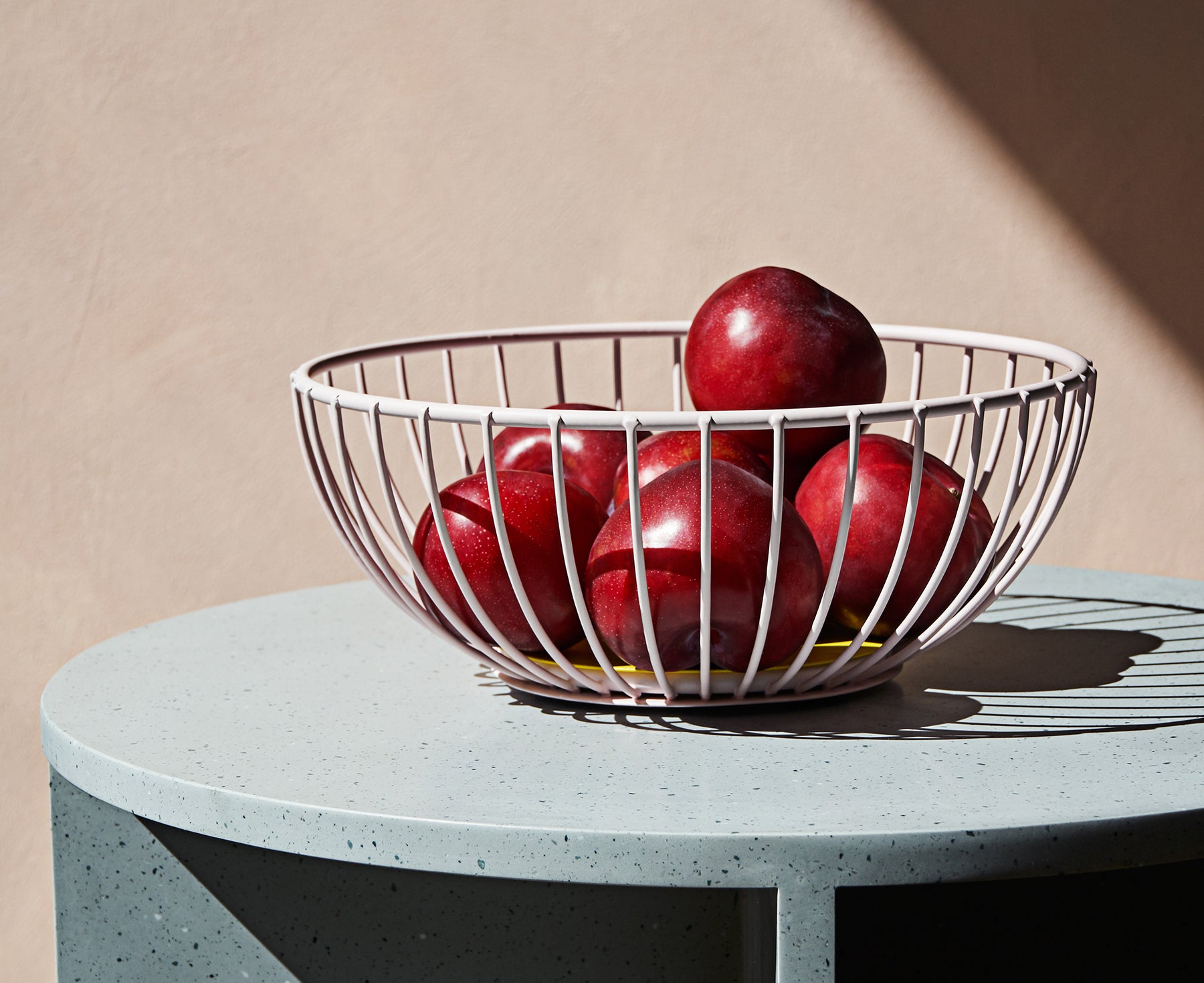 Iris Small Wire Basket in Pink and Yellow by Octaevo