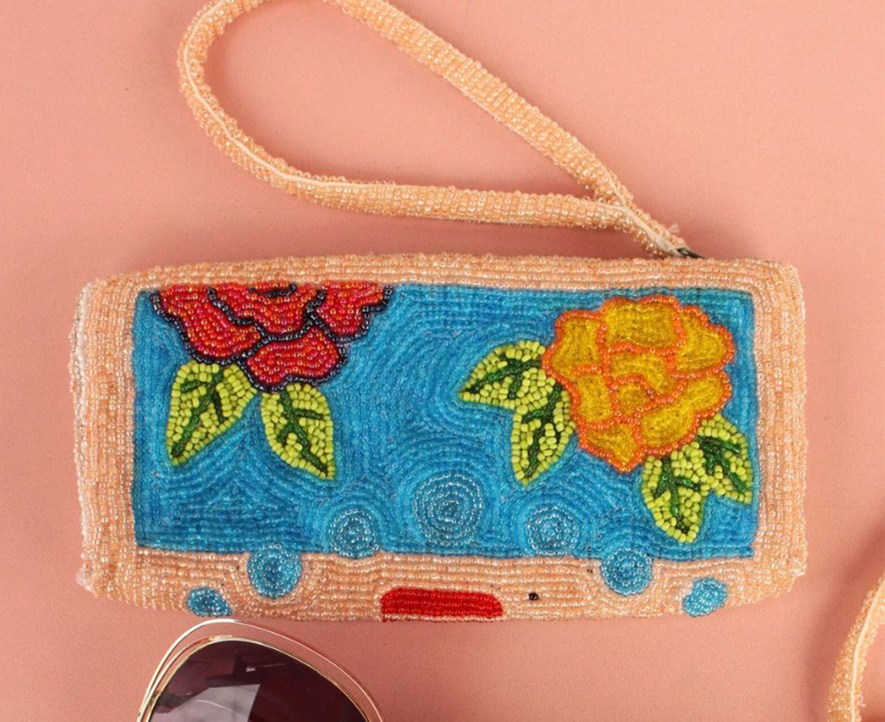 Iris Lunette Beaded Pouch by The Jacksons
