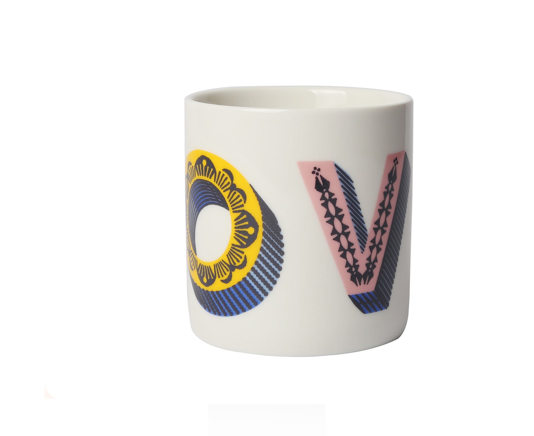 Word Porcelain Mug - Love - by Jamida