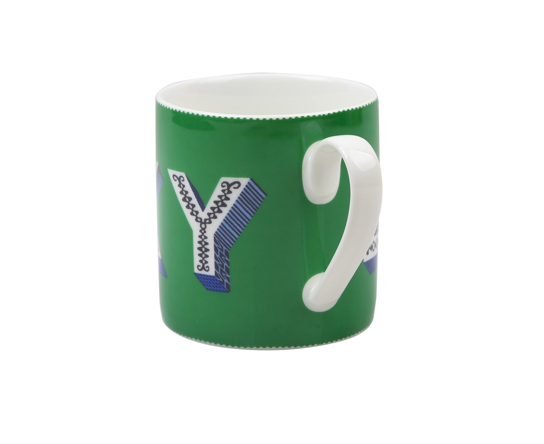 Word Porcelain Mug - Lucky - by Jamida