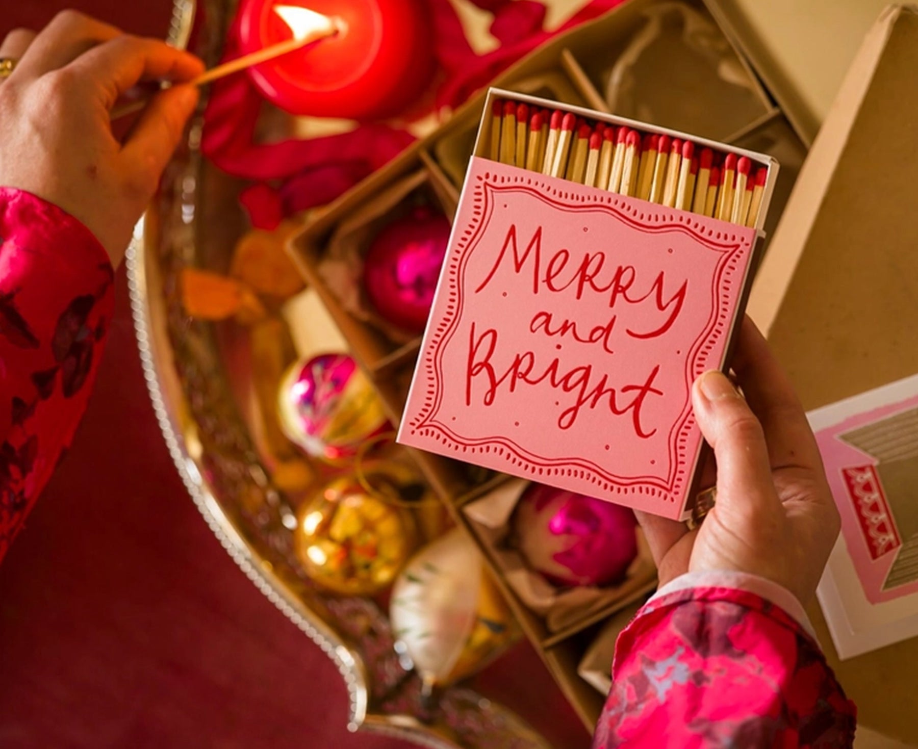 Square Matches - Merry & Bright - by Archivist Gallery