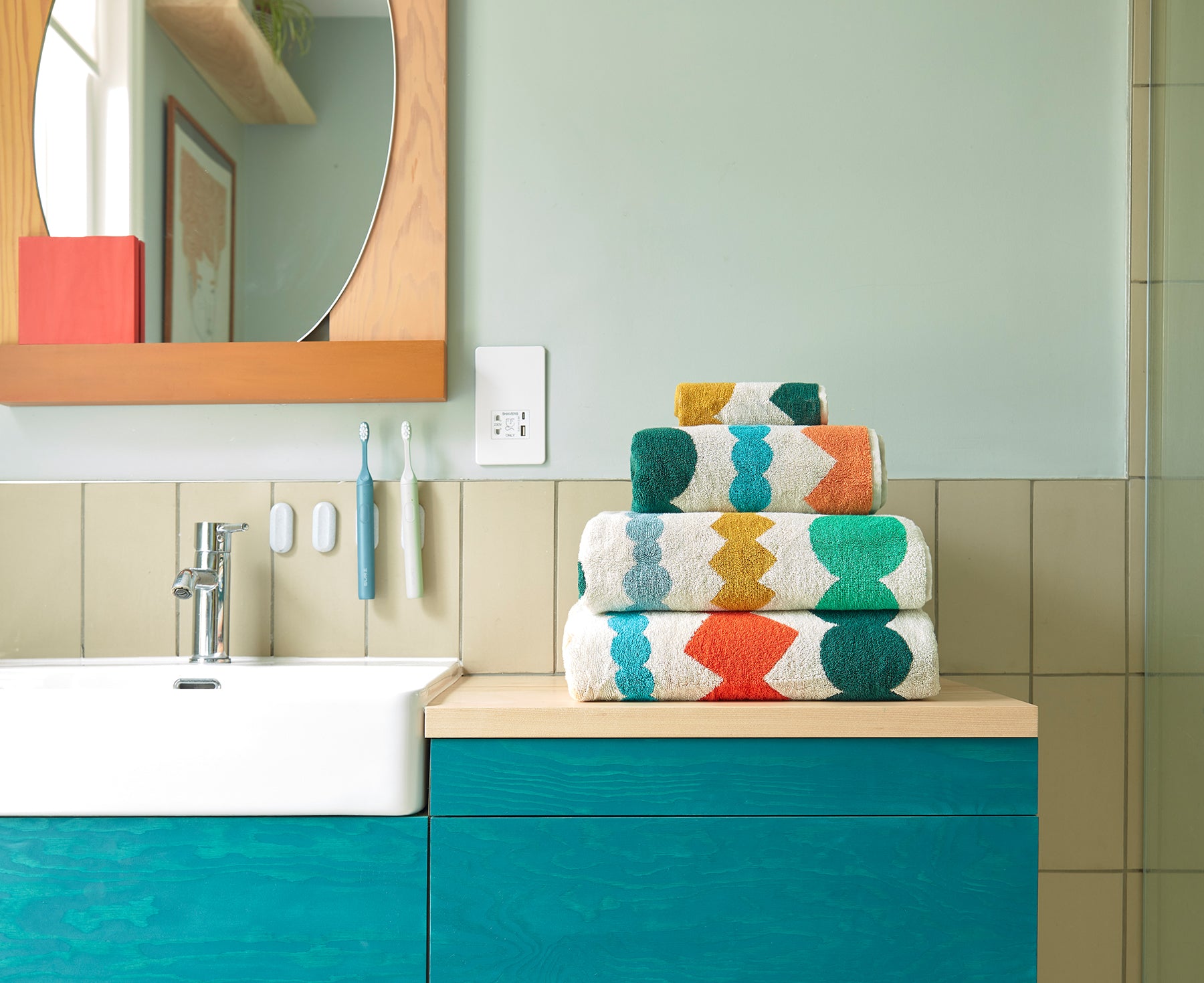 Mixed Fizz Towels by Donna Wilson