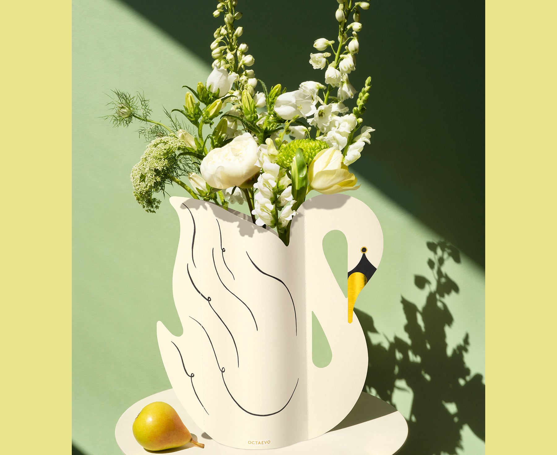 Large Paper Vase - Swan - by Octaevo