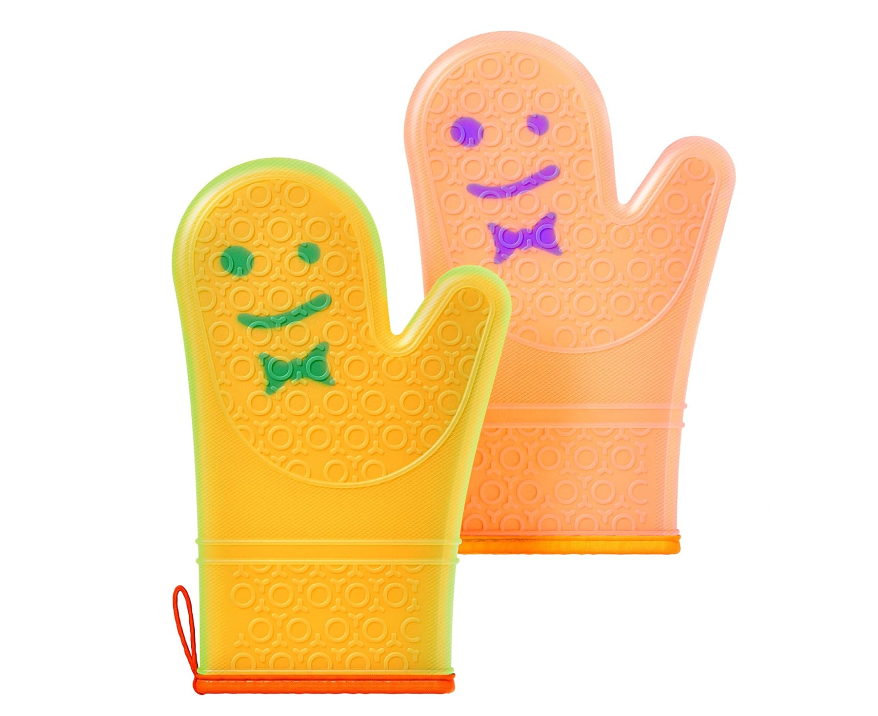 Smiley Silicone Oven Mitts by Staff