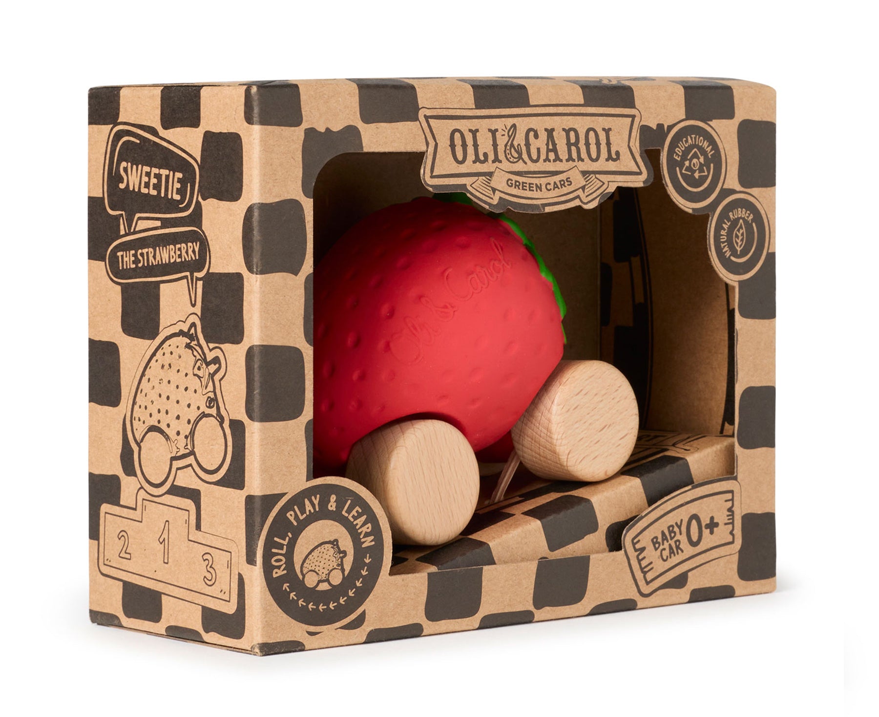 Baby Car Toy - Strawberry - by Oli & Carol