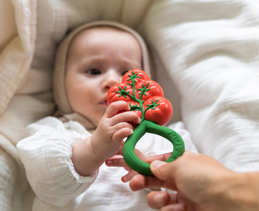 Tomatoes Chewable Rattle by Oli & Carol