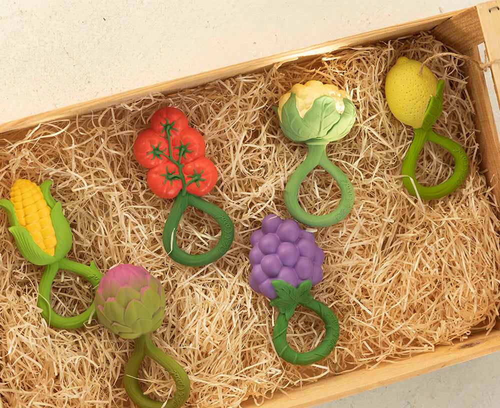 Tomatoes Chewable Rattle by Oli & Carol