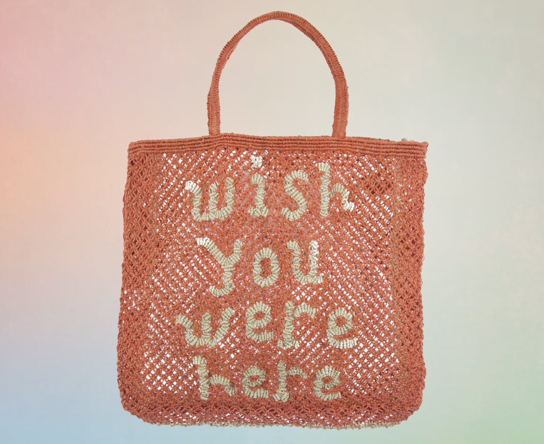 Jute Word Bag - Wish You Were Here - by The Jacksons