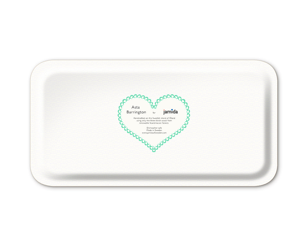 Word Rectangular Tray - Champagne - by Jamida back