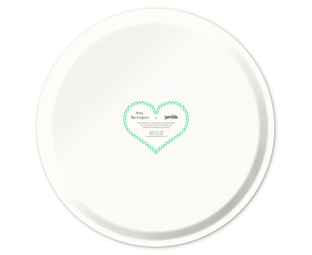 Word Extra Large Round Tray - Champagne - by Jamida