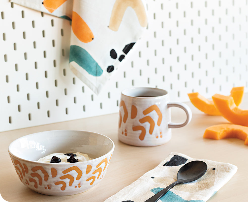 Imprint Ceramic Mug in Echo by Danica Studio