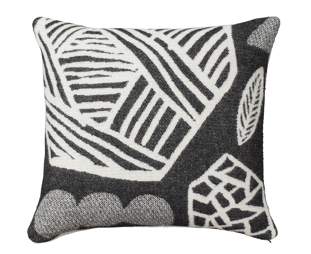 Forager Pillow in Black by Donna Wilson