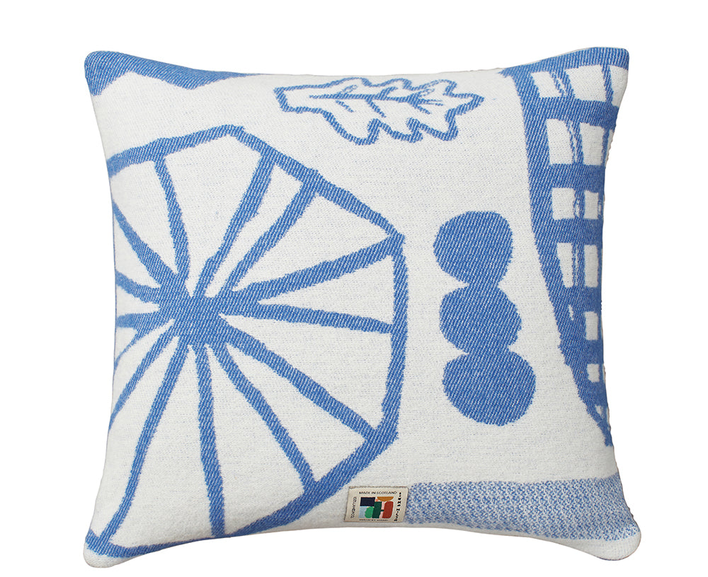 Forager Pillow in Blue by Donna Wilson
