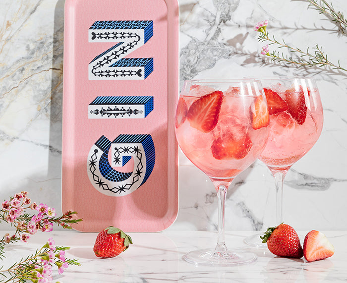 Word Rectangular Tray - Gin - by Jamida