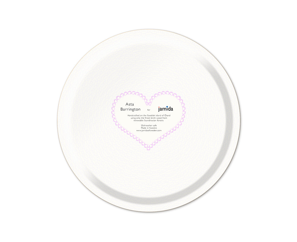 Word Round Tray - Happy Multi - by Jamida