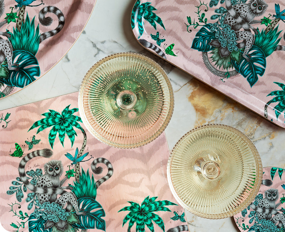 Lemur Set of Four Coasters by Jamida