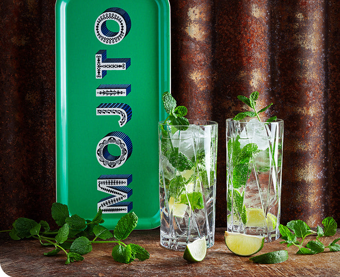 Word Rectangular Tray - Mojito - by Jamida