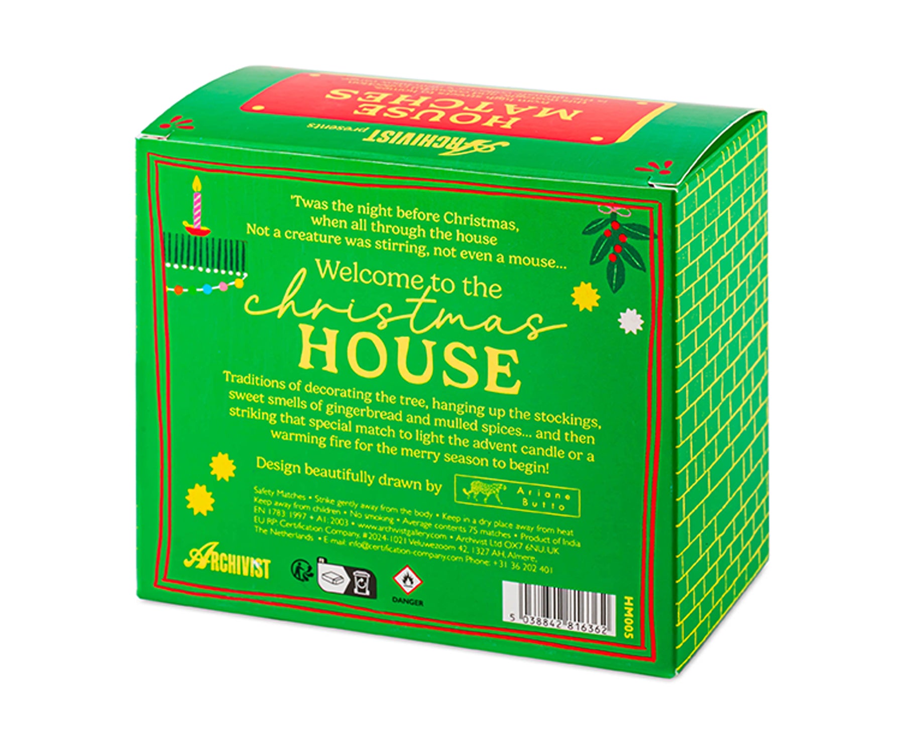 House Matches - Christmas House - by Archivist Gallery