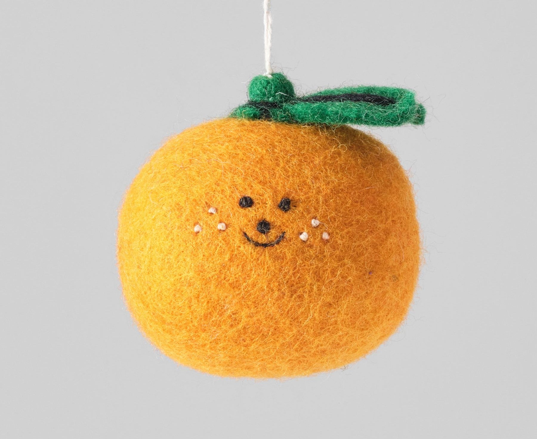 Hanging Felt Ornament - Clementine - by Wrap