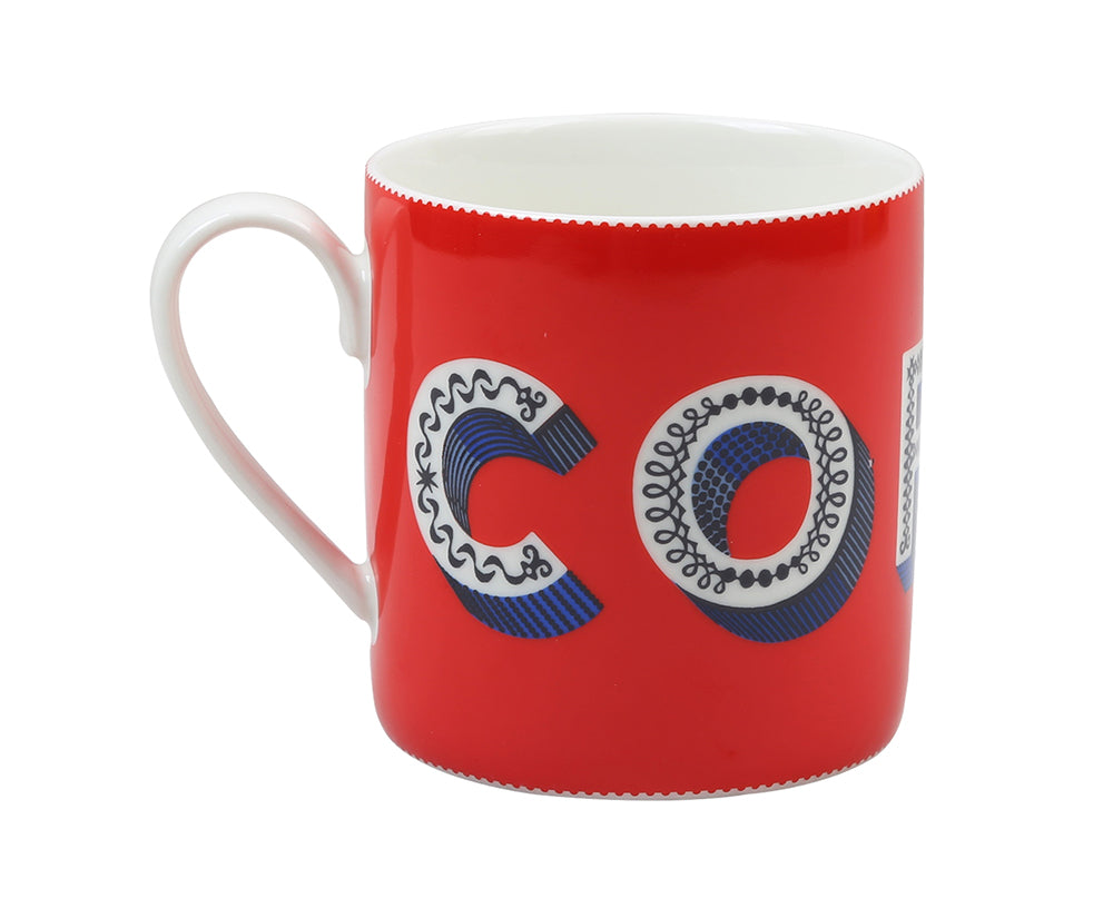 Word Porcelain Mug - Coffee - by Jamida