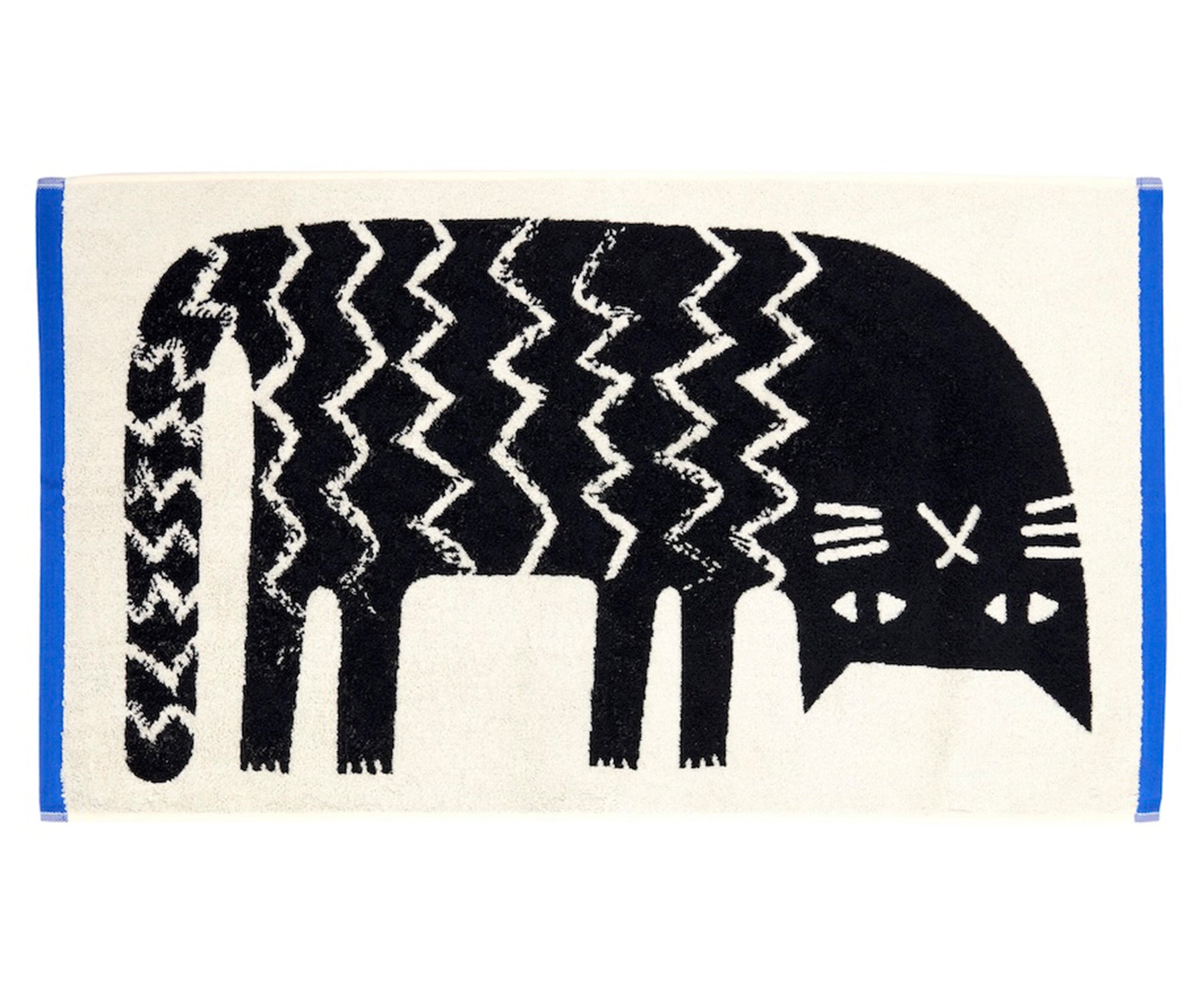 Lazy Cat Hand Towel by Donna Wilson