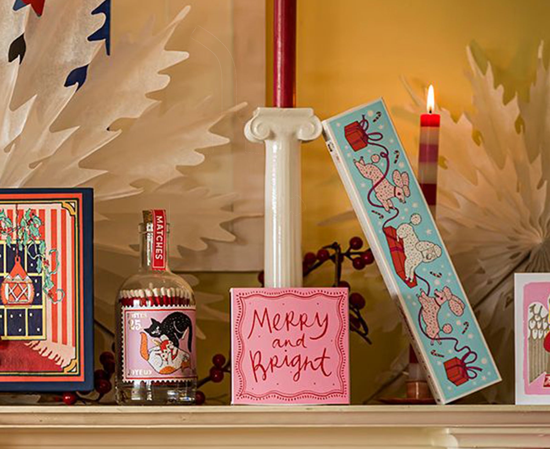 Square Matches - Merry &amp; Bright - by Archivist Gallery