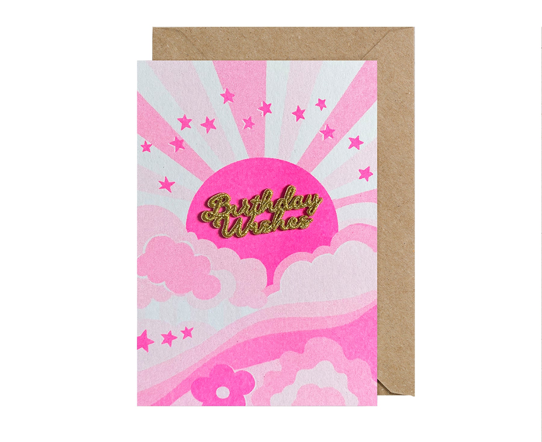 Birthday Card - Neon Sun - by Petra Boase