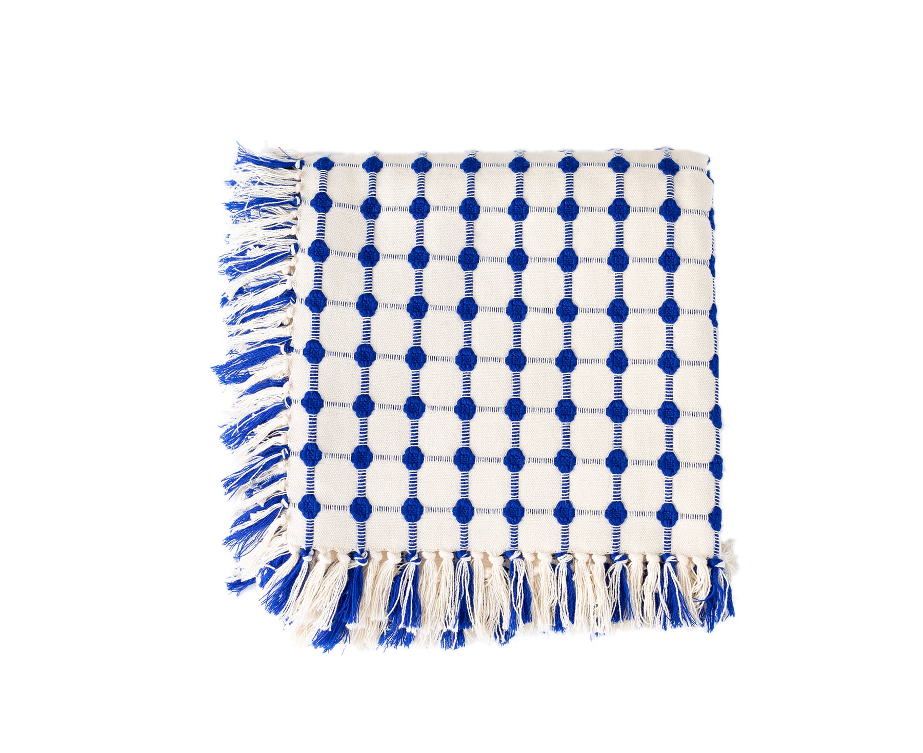 Wicker Tablecloth in Cobalt by Dove & Donkey