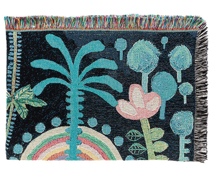 Little Bear Woven Blanket by Lucy Tiffney