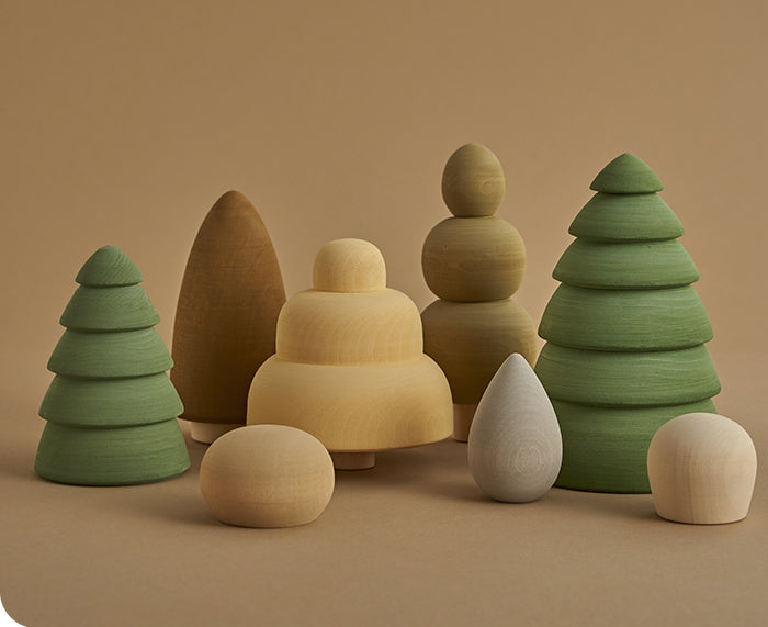 Wood Summer Forest Set by Raduga Grez