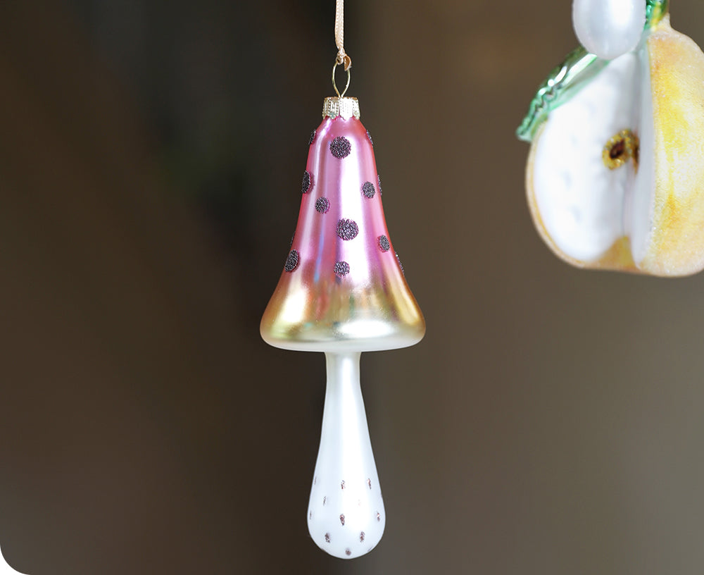Mushroom Ornament - Purple - by &amp;Klevering